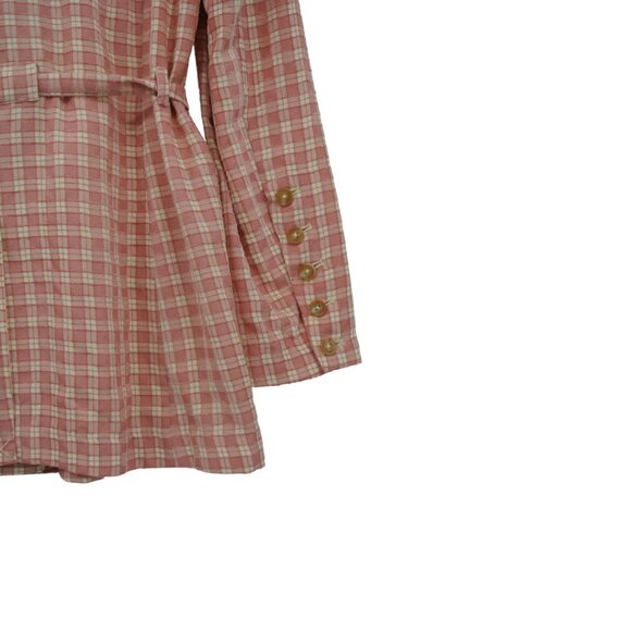 NWT Free People Pink & White Oversized Coat Size S - Picture 11 of 12